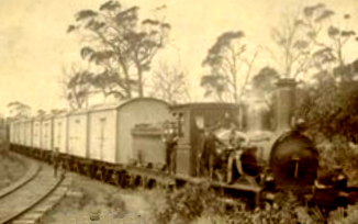 Ararat museum - picture of old train