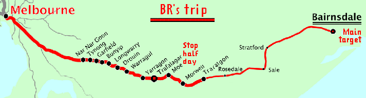 Bairnsdale map