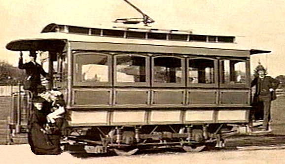 Melbourne first electric tram