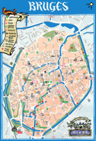 Bruges  map