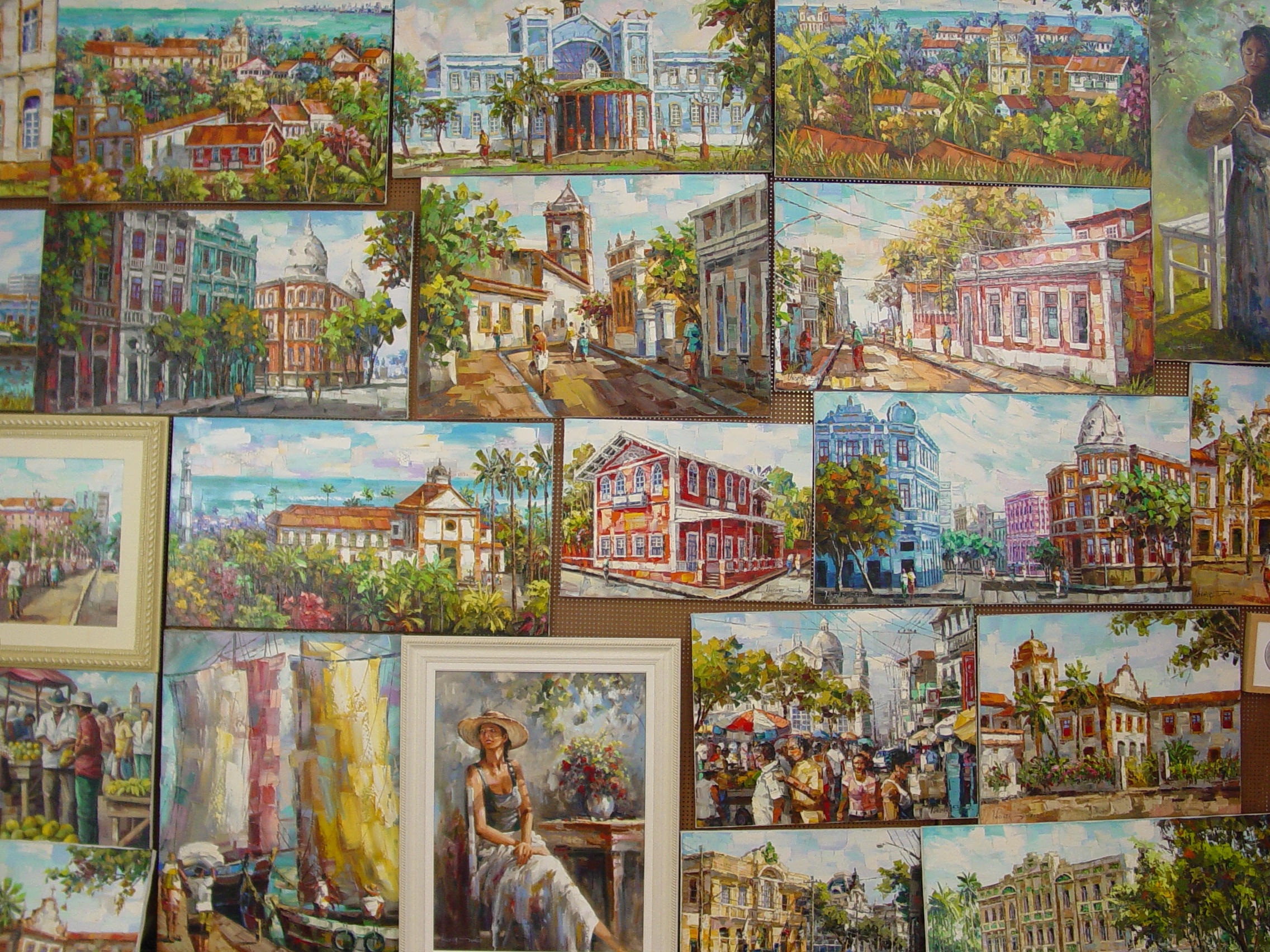 Collage of paintings