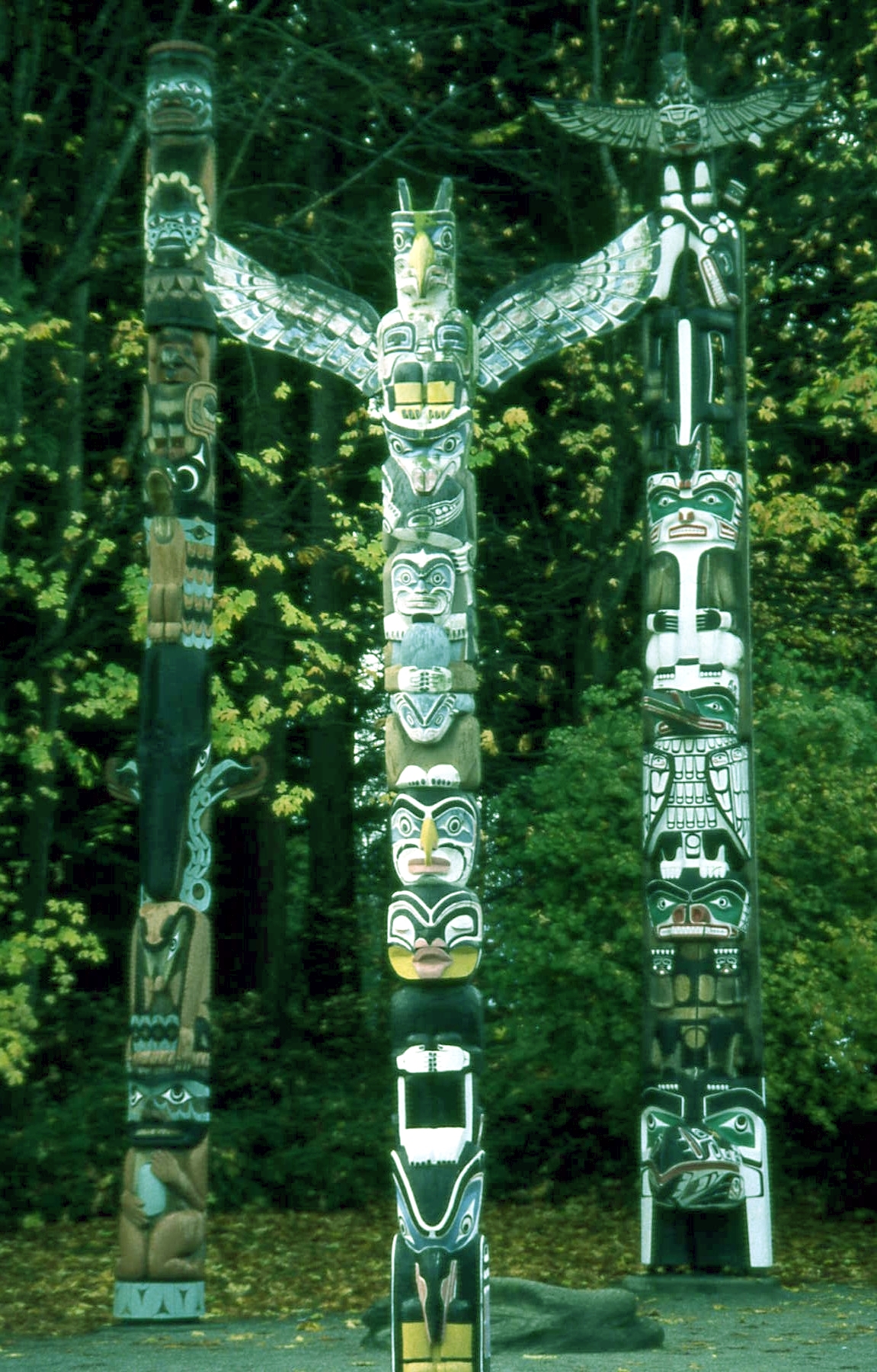 Canadian native art green colour