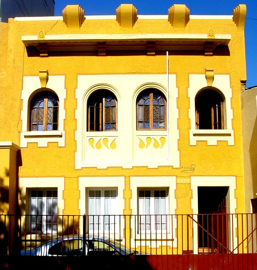 Suburb yellow house
