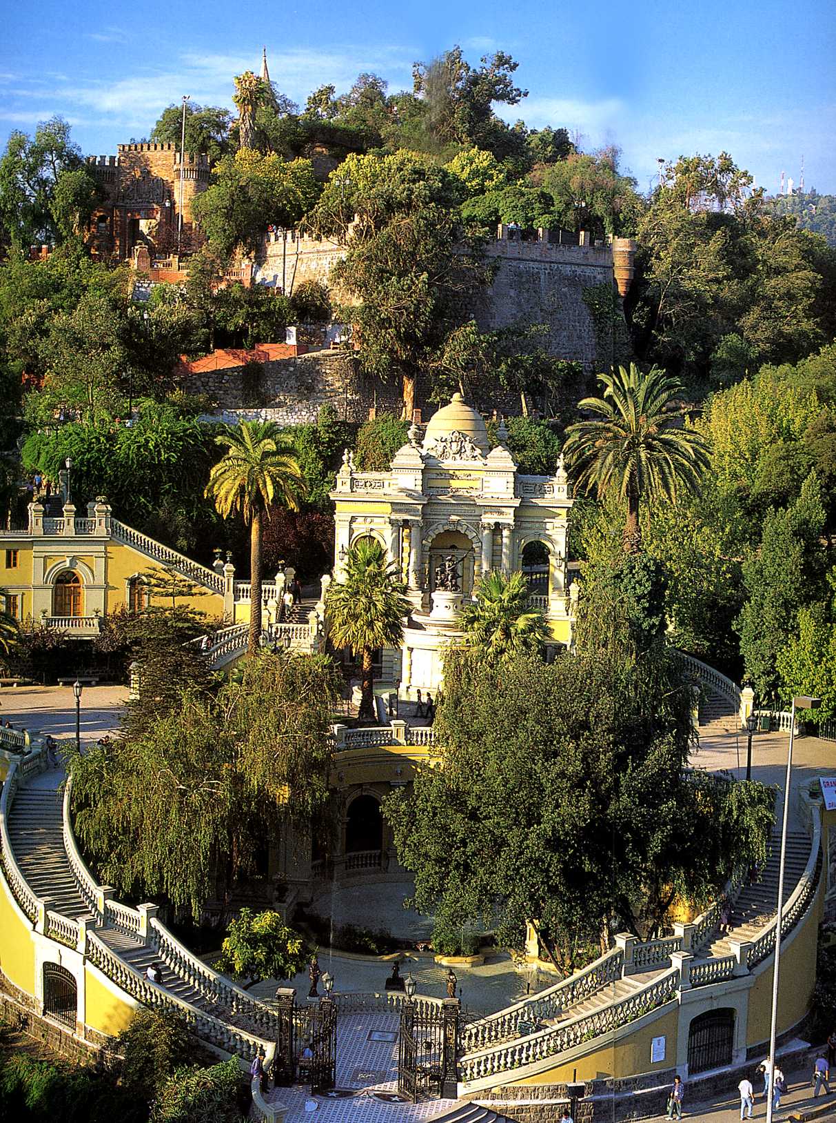 Santiago view city hill