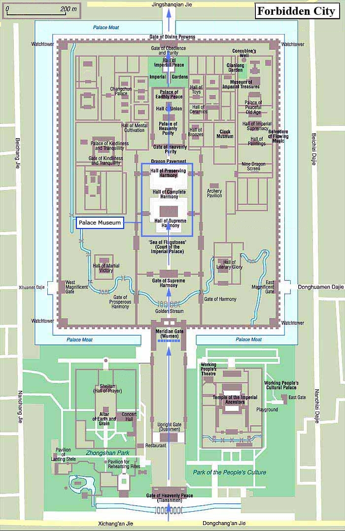 Forbidden city map