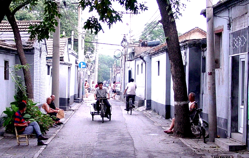 Little street in historic area