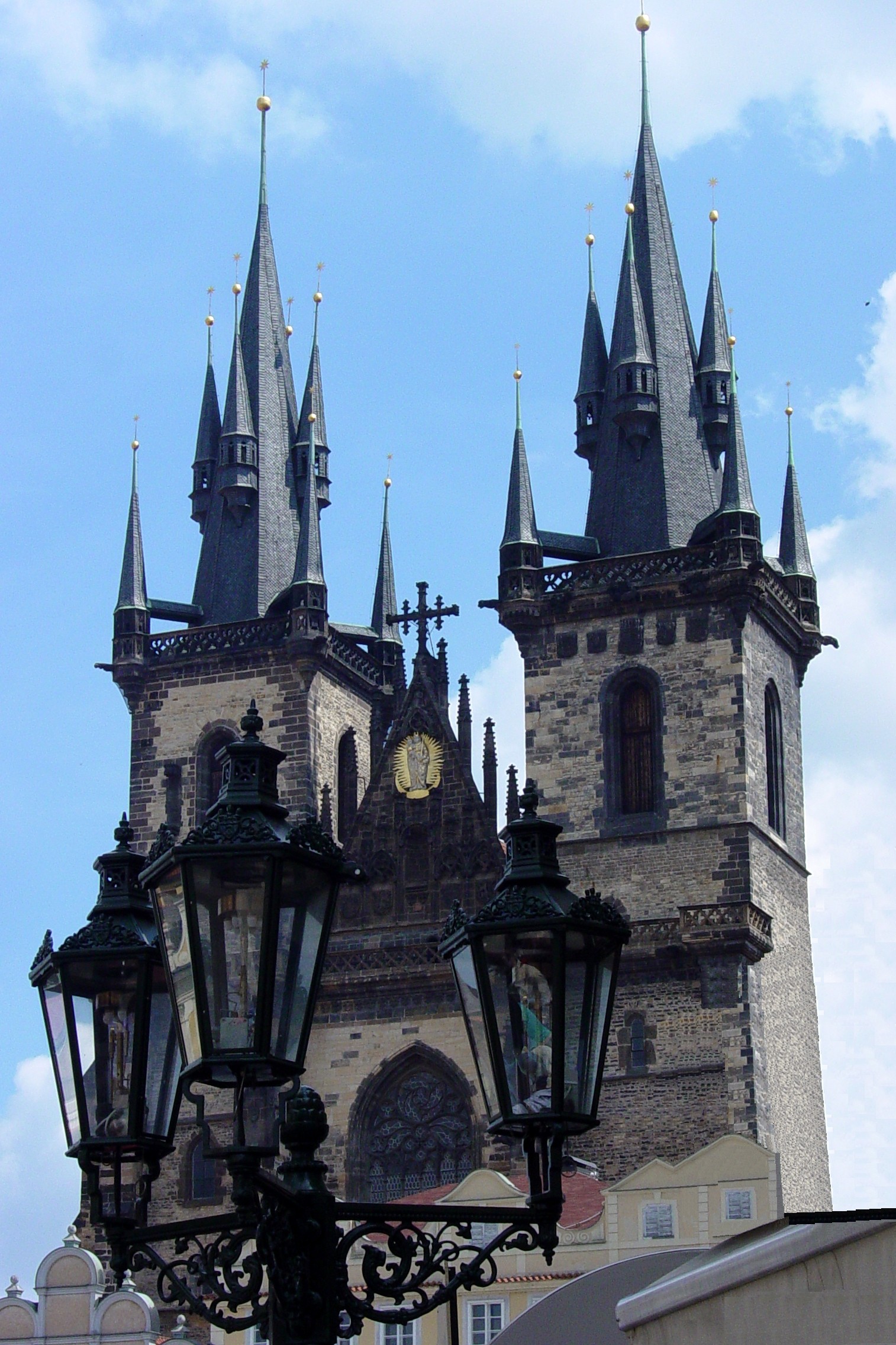 Tyn church towers