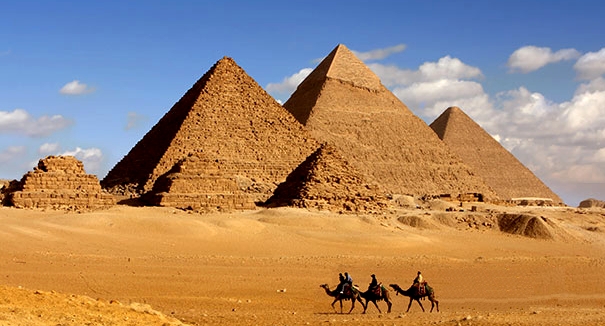 Egypt Pyramids and Camels