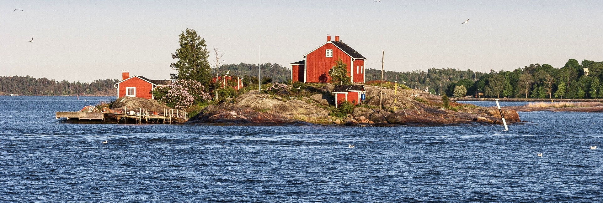 Finland lakes landscape