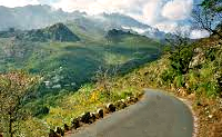 Corsica landscape road