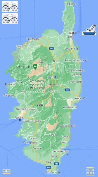 Map Corsica