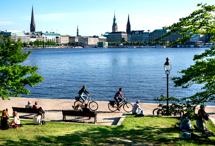 Hamburg cyclists