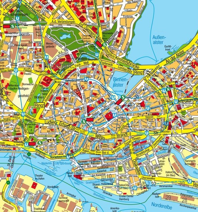 Hamburg city plan