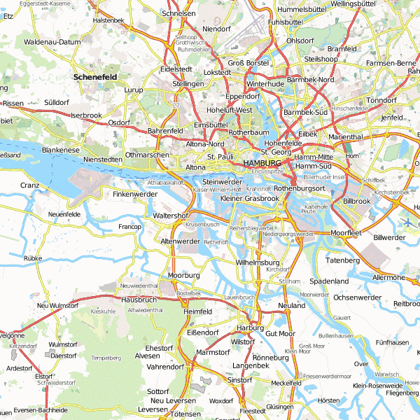 Hamburg location in north Germany