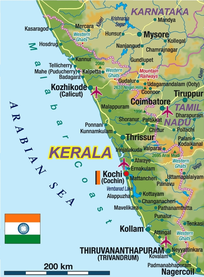 Kerala map