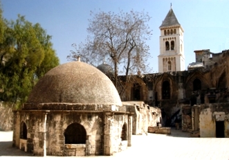 old city with arabic and christian buildings