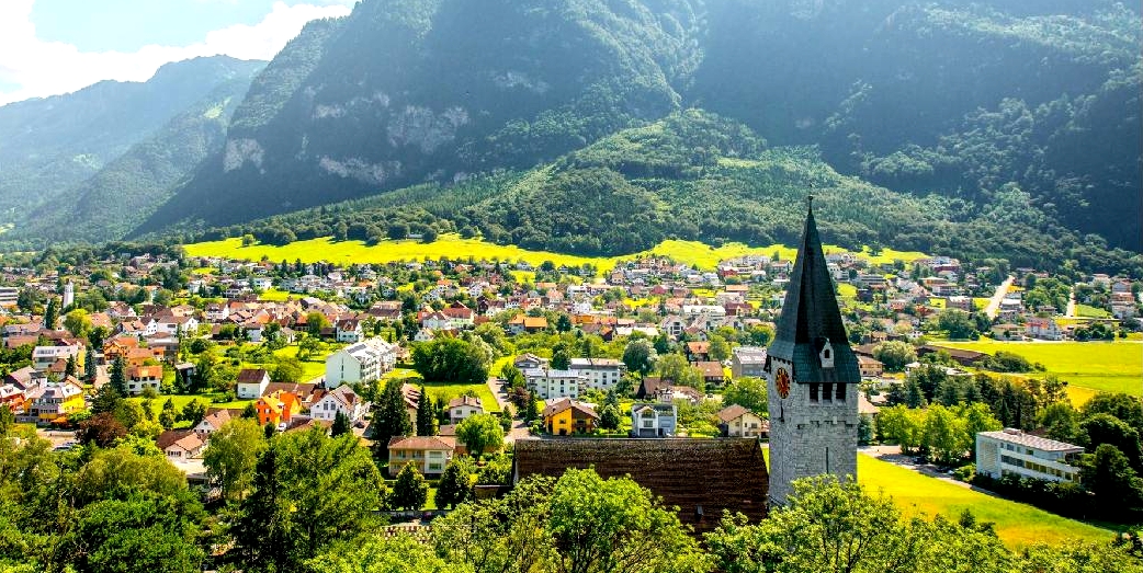 Lichtenstein Vaduz landscape