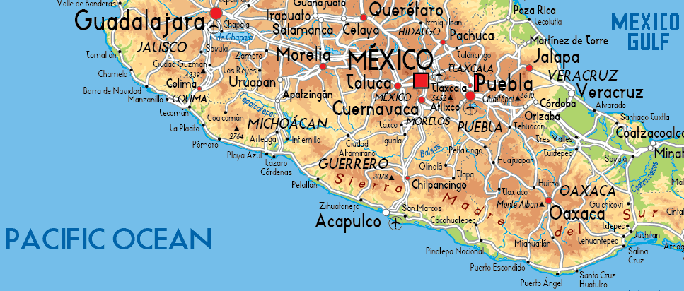 Puebla map