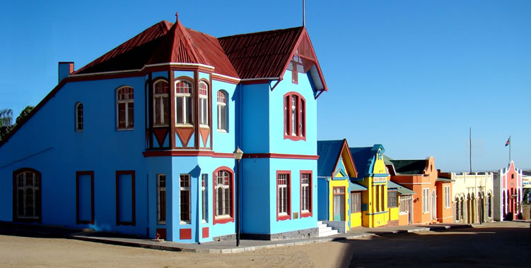 Street with historical buildings