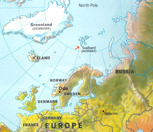Norway Svalbard map