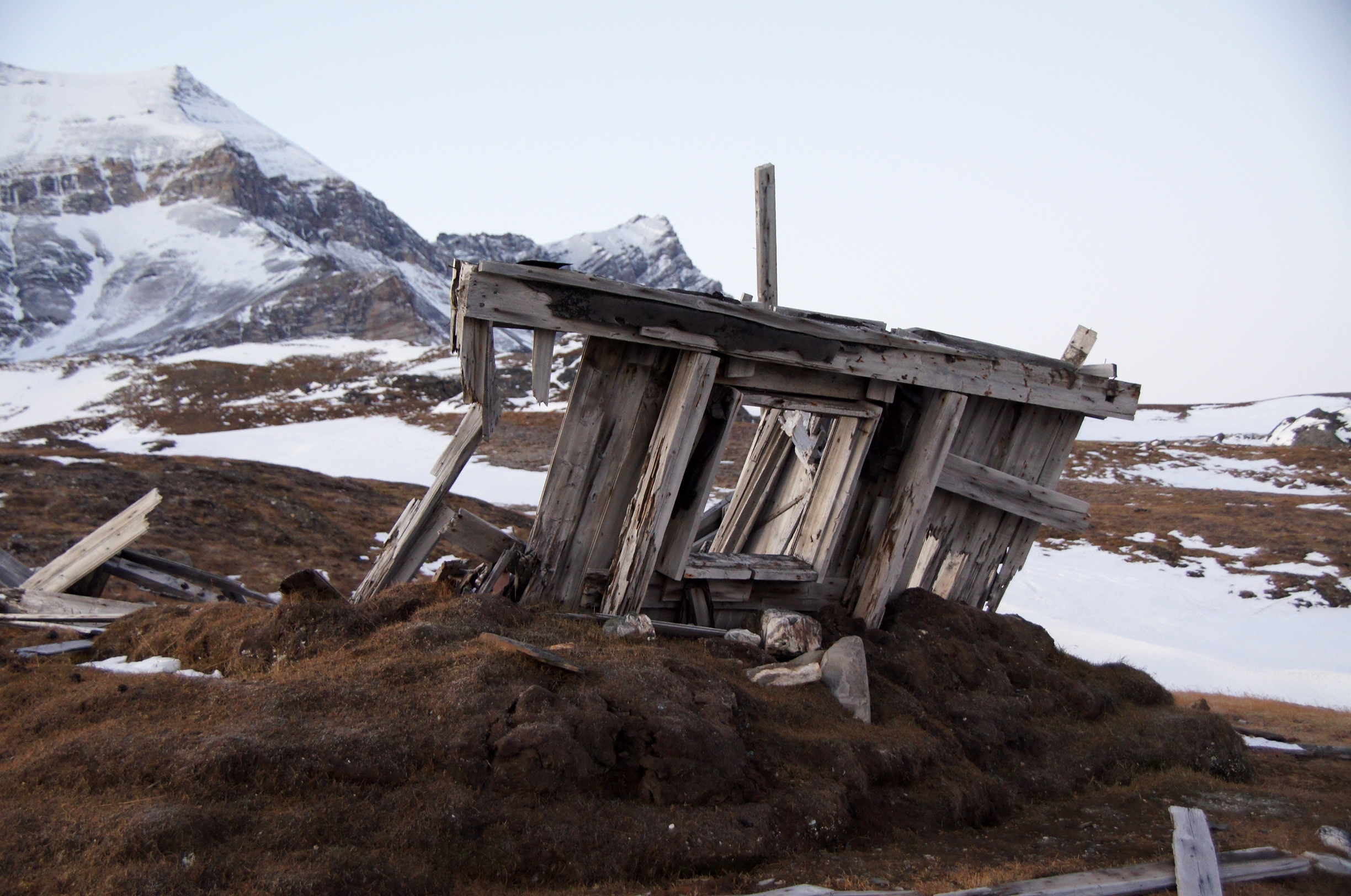 Wrecked hut