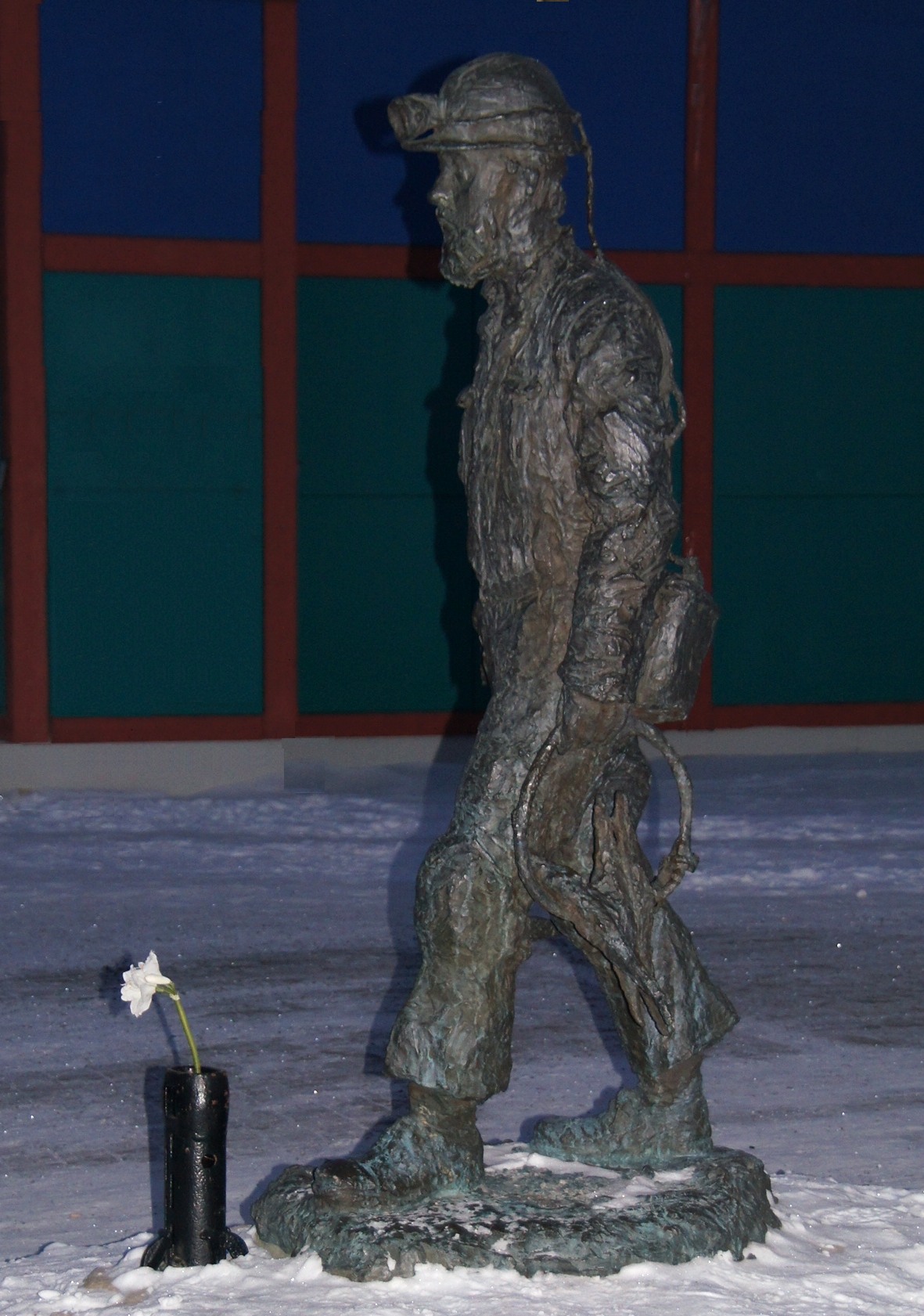 Sculpture of miner