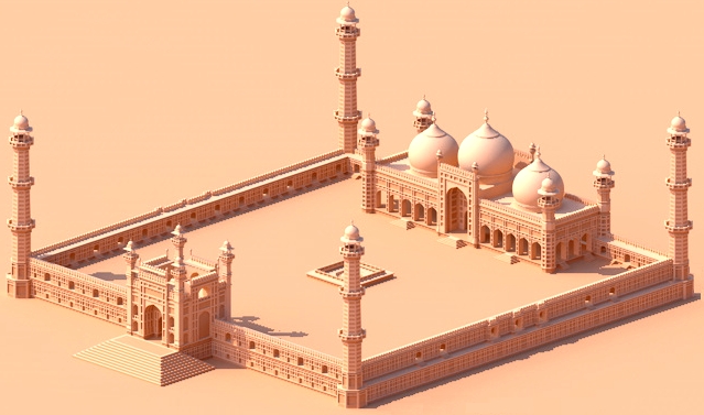 Badshahi Mosque model