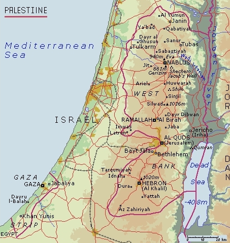 Palestine map