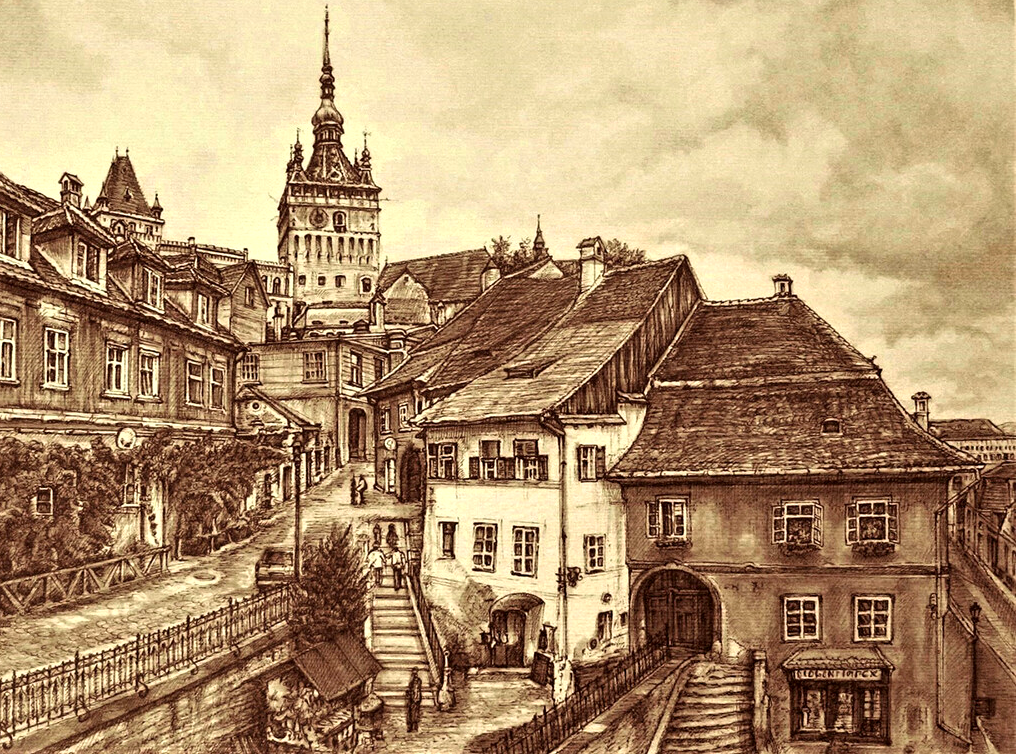 Sighisoara painting