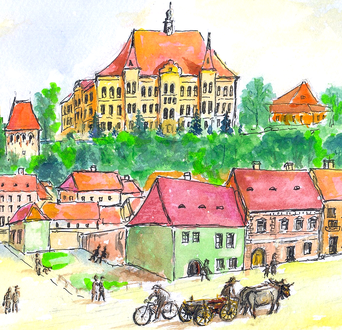 Sighisoara painting