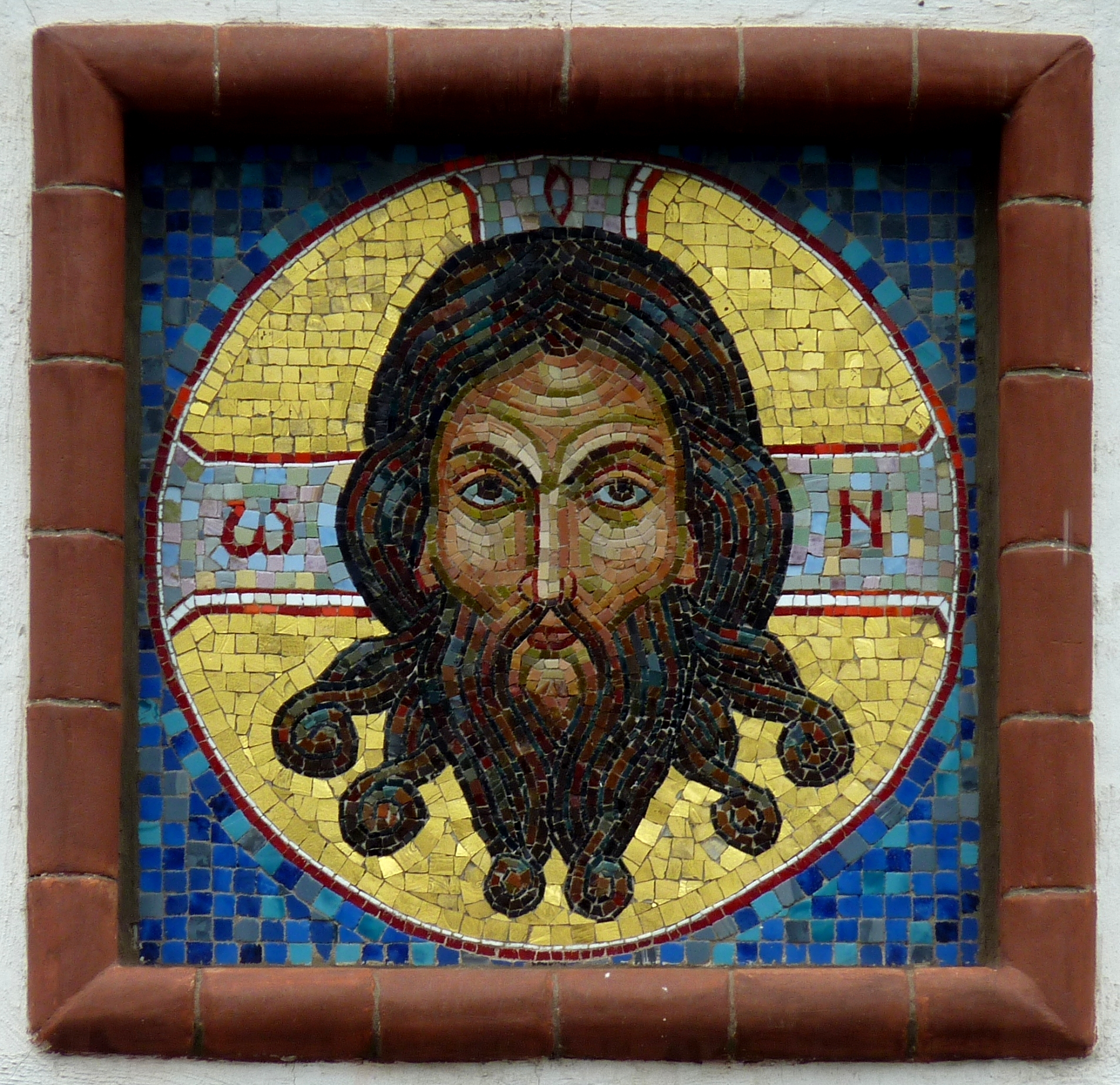 Priest head mosaic