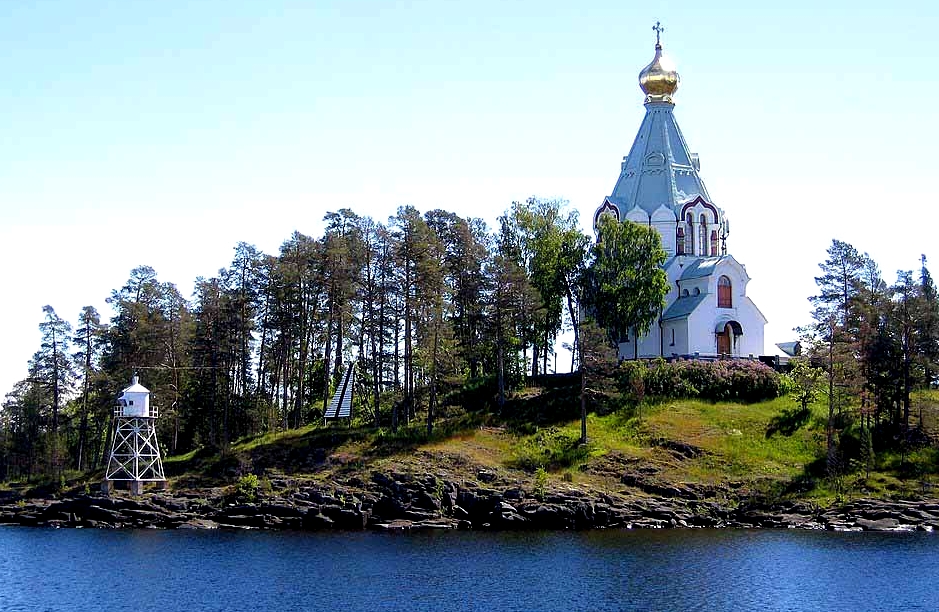 Single church tower