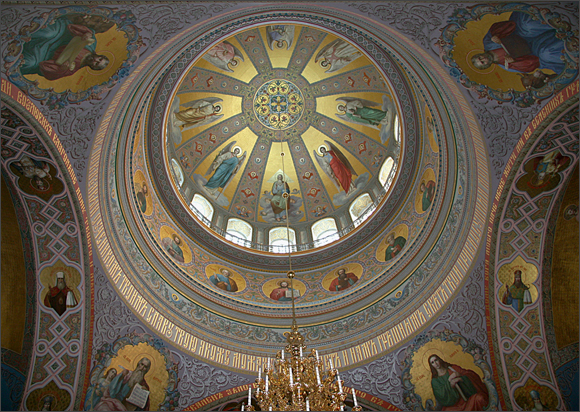 Inside main church cupola