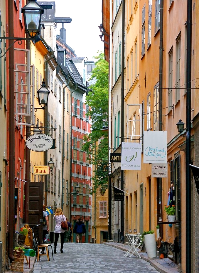 Old town narrow street