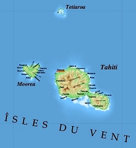 Tahiti map