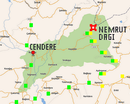 Nemrut Dagi map travel