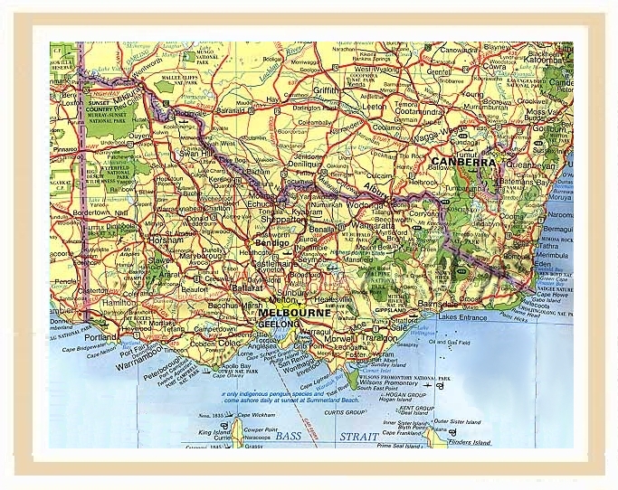 VICTORIA AUSTRALIA MAP victoria australia map: